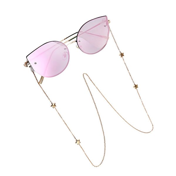 

star eyeglass neck cord beaded reading glasses sunglasses chains and straps eyewear holder for women girls 28.35 inch