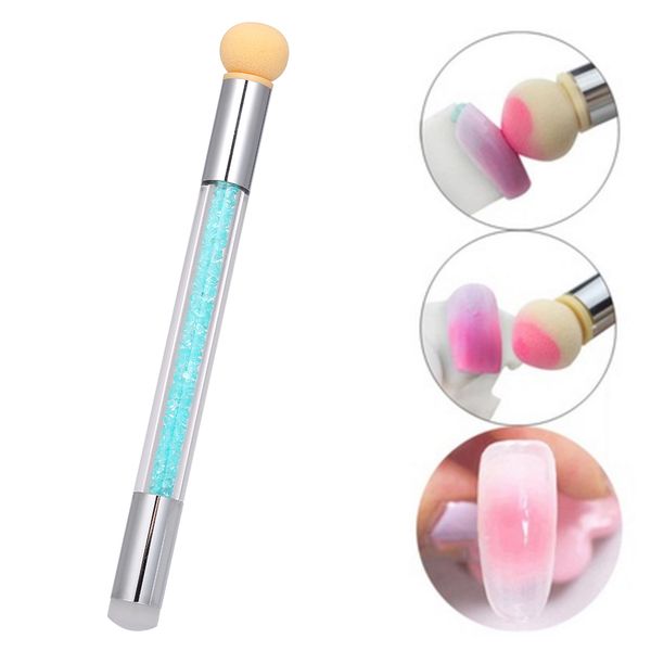 

nail art gradient brush pen sponge silicone stamper headspainting dotting double tips manicure diy