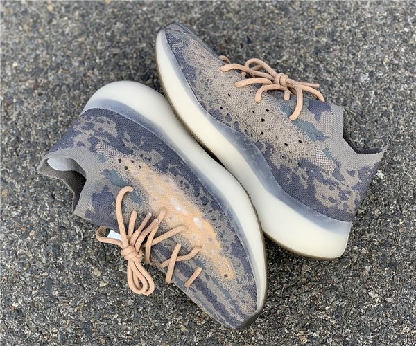 

hottest kanye west 380 mist чужие кроссовки оттенки оливок и tans 3m reflective мужчины женщины primeknit спорт кроссовки fx9764 с коробкой