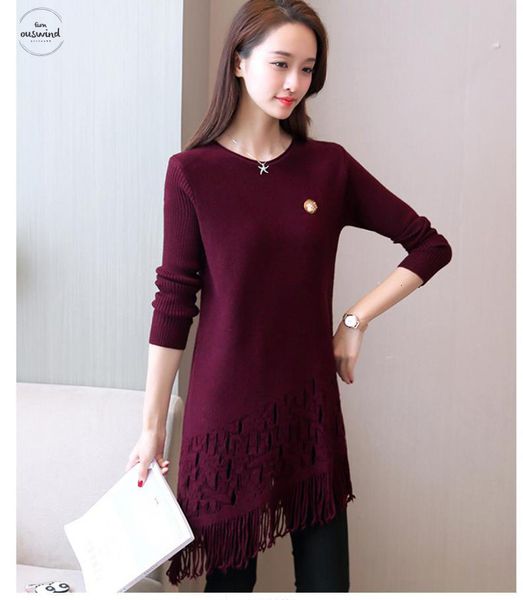 

shirt pullovers sweater the long tassel paragraph bottoming shirt pullover korean version female knit fashion slimming wild shirt, White;black