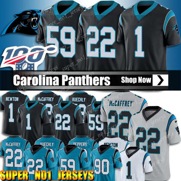 

59 luke kuechly carolina jer ey panther 1 cam newton jer ey 22 chri tian mccaffrey footballl jer ey 90 pepper 88 greg ol en jer ey, Black;red