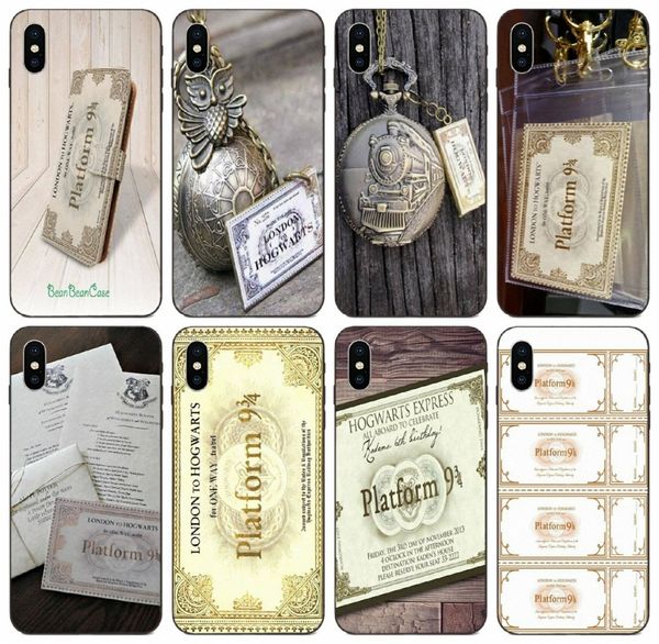 

[tongtrade] train ticket platform case for iphone 11 pro x xs max xr 8s 7s 6s 5s 5c 5 samsung a40s a50s huawei p9 plus lg q7 q8 cover case