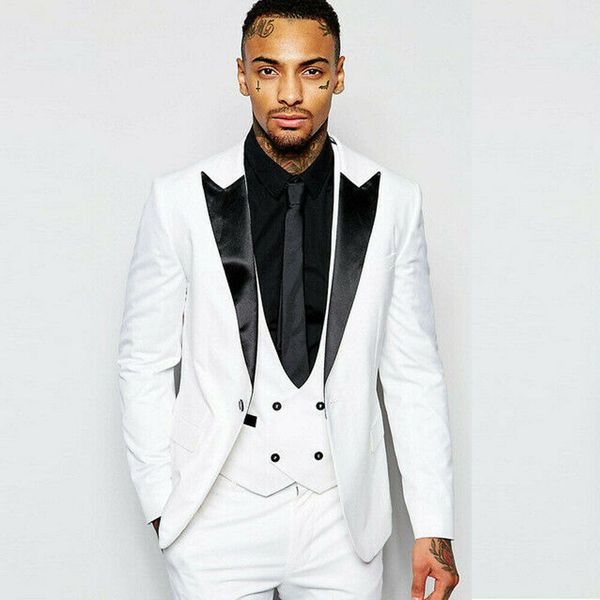 

2020 vintage mens suits tailored fit 3 piece herringbone tweed vintage retro formal suit wool wedding tuxedos, Black;gray