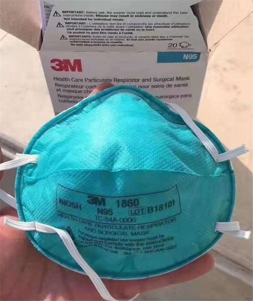 

N95 3M 1860 лицо рот маски крышка фильтр Маска анти-туман анти-частицы защитный респиратор многоразовые DHL Бесплатная доставка в наличии! оптовый