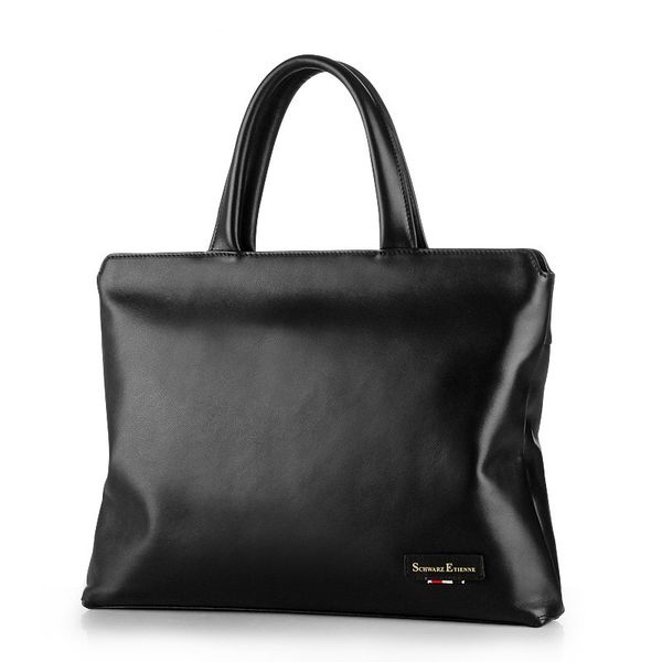 

2020 men bag padieoe design men's briefcase genuine leather 14" lapportfolio bag shoulder for male crossbody