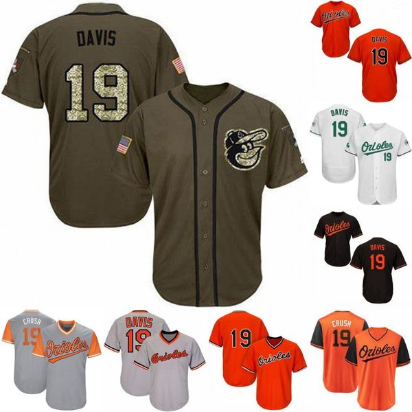 

Mens 19 Chris Davis Baltimore Jersey 100% Stitched Chris Davis Flex Base Cool Base Orioles Baseball Jerseys Free Shipping