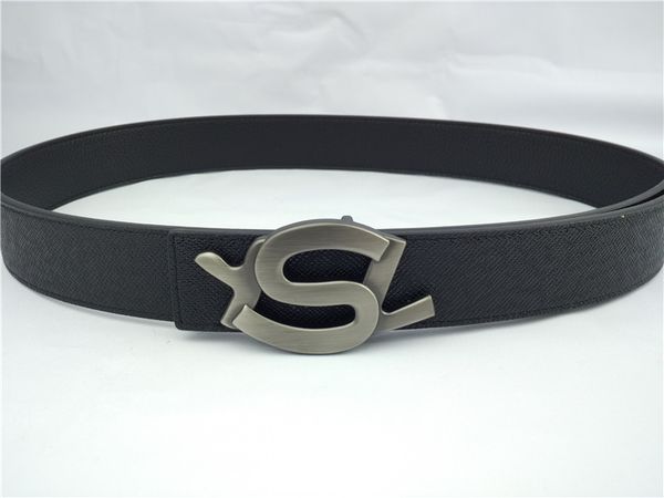 

New fa hion men bu ine luxury belt de igner belt mooth buckle genuine leather belt for men brand de igner hipping