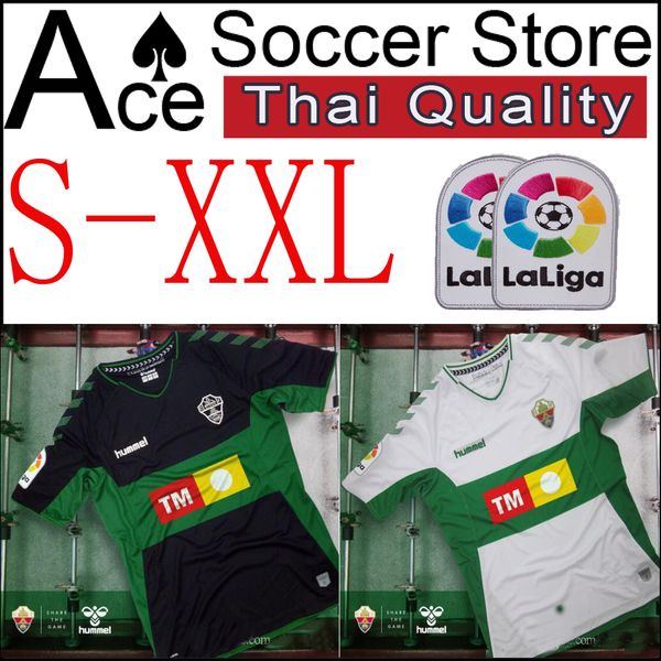 

New elche occer jer ey 19 20 home black away white 2019 2020 football hirt xxl ize in tock