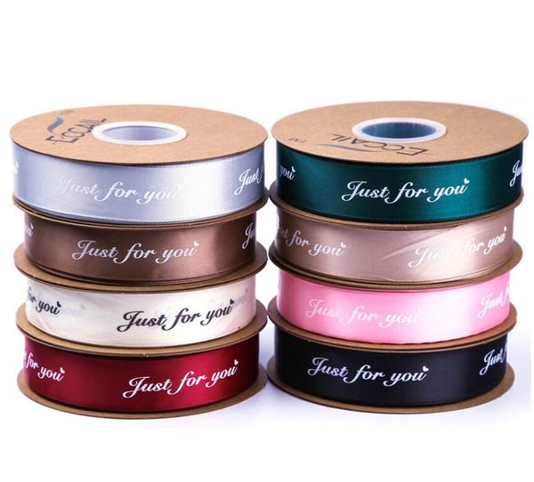 25mm 5m Just For You Printed Polyester Ribbon For Wedding
