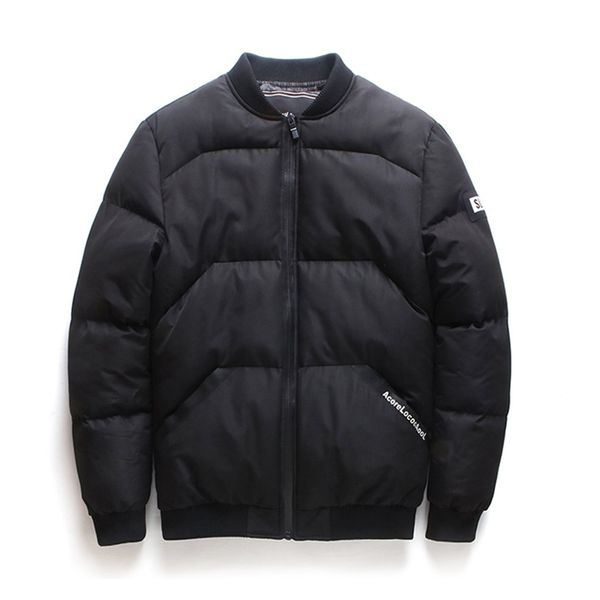 

2019 autumn winter men parkas plus size m-4xl slim mens jackets zipper slim coats winterjas outwear waterproof warm clothing, Black