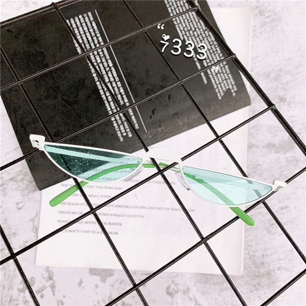 

2019 cat women eye sunglasses half frame small vintage sunglasses luxury retro men sun glasses brand designer eyewear eyeglasses ch01, Blue