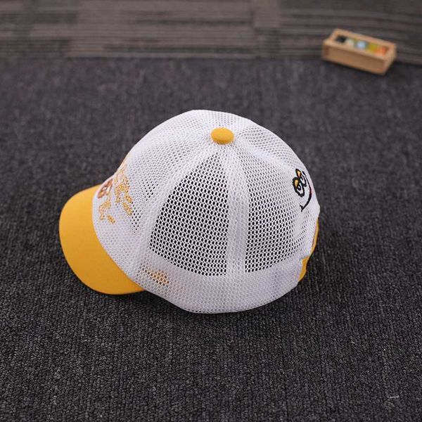 

baby hat summer thin mesh cap sun hat cute baseball cap, Yellow