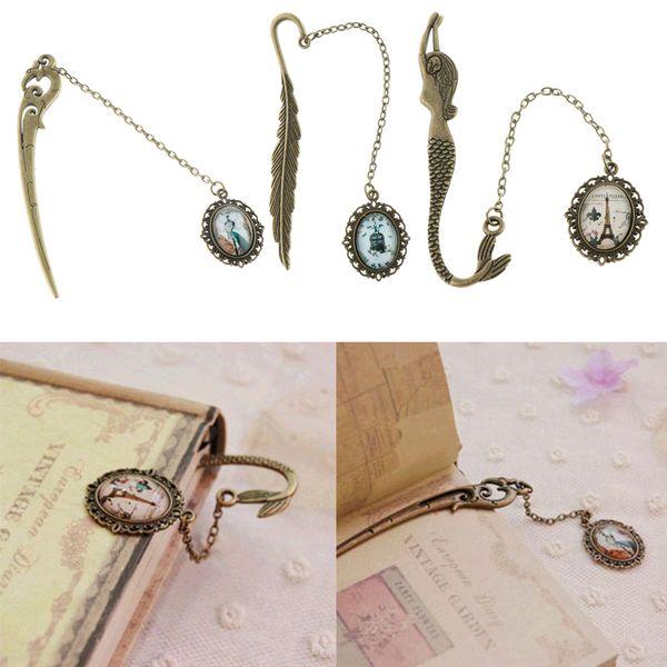 

classical handmade book marker metal bookmarks with pendant book lovers unique gift favors for party guests favor