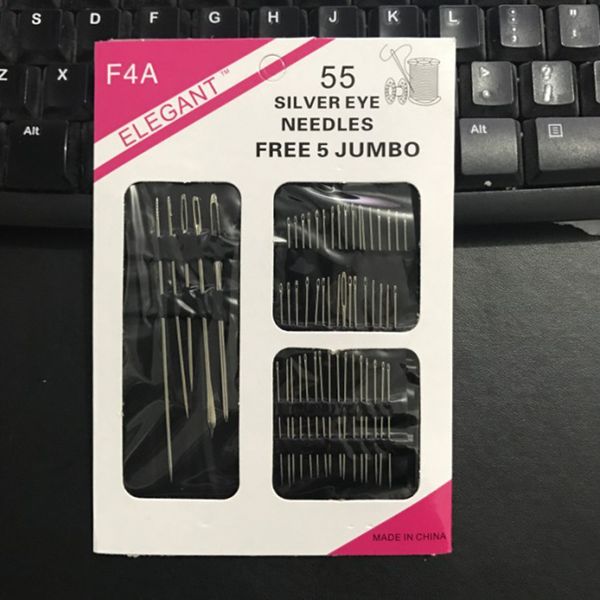 

55pcs / комплект из нержавеющей стали швейные иглы pins kit главная diy ремесла бытовые ручной работы шитье аксессуары