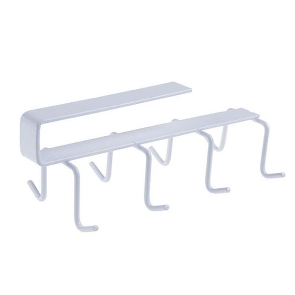 

iron double hooks kitchen storage rack closet cupboard stuck hanging hooks household space saving organizer holder hangers sale