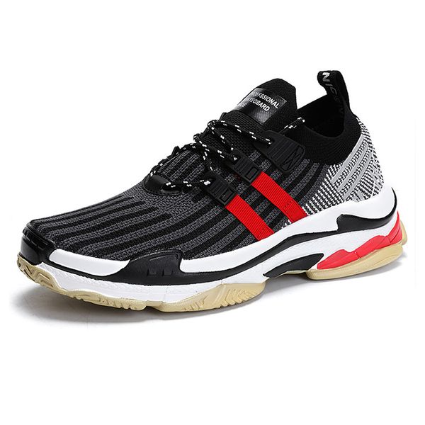 

2020 дизайнерская обувь для женщин мужская мода кожаные кроссовки светоотражающие красный черный бархат толстая подошва высота увеличение по, Black