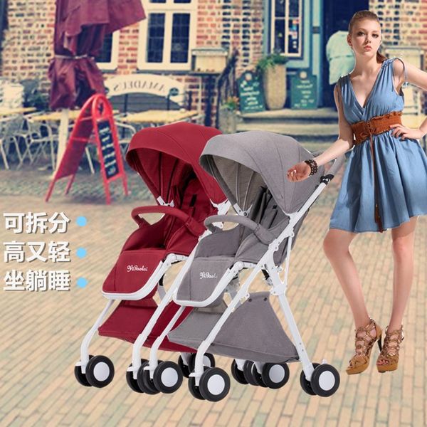 

twin baby stroller detachable dragon and baby tires lightweight folding simple boarding high landscape hand push umbrella