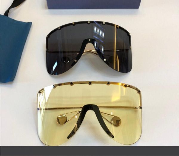 

новые женские модные шоу негабаритные рамки солнцезащитные очки 0541s специально разработанные звездные очки высокое качество защиты uv400 п, White;black