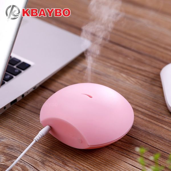 

mini shell essential oil diffuser air humidifier ultra aroma diffuser usb fogger mist maker with led night lamp for home office