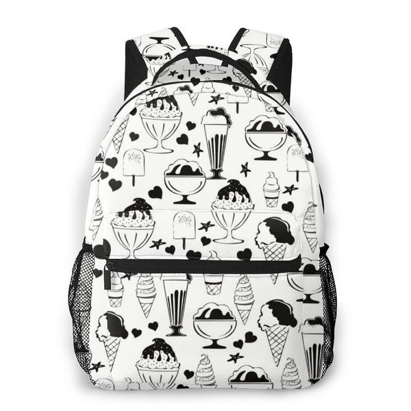 

2020 oln travel backpacks cartoon ice cream girl backpack for women large capacity school bag for teenage