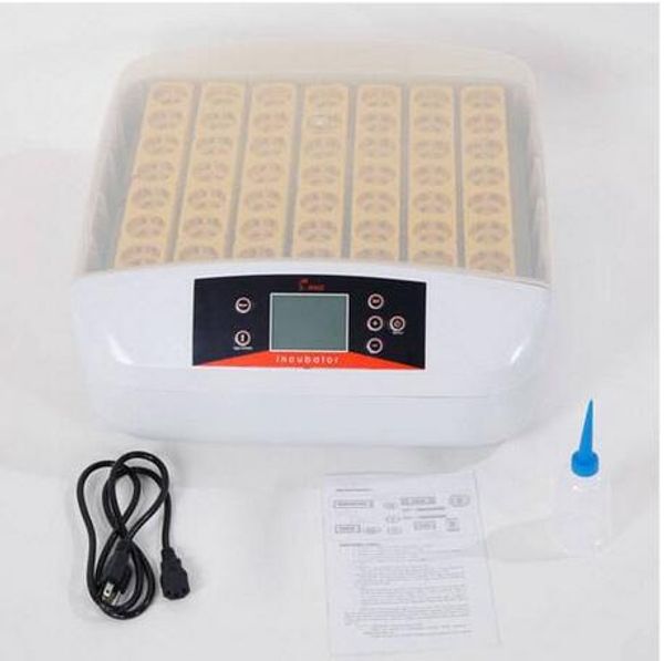 

2019 wholesales 56-egg practical fully automatic poultry incubator with egg candler (us standard) white