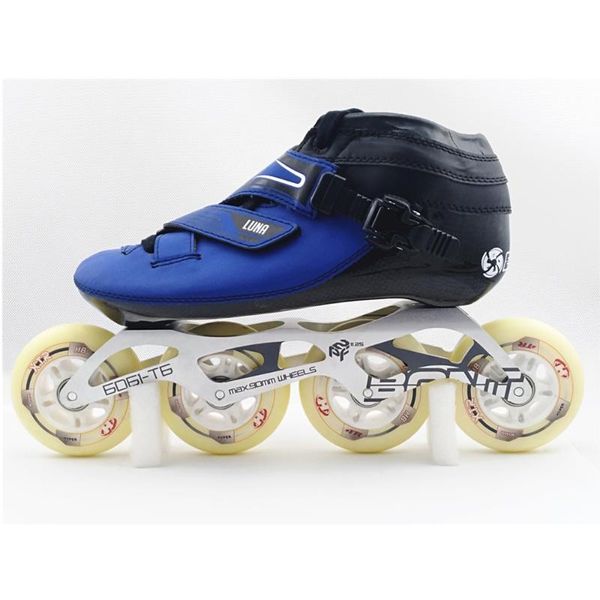 

bont inline skate 2pt 195mm blue black package speed skate inline