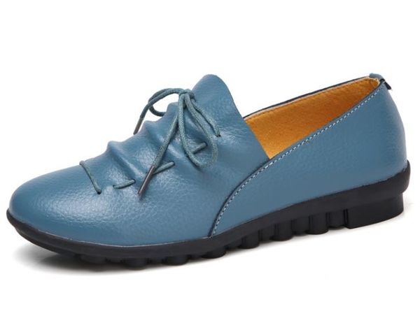 

shoes women flats 2020 new spring autumn fashion non-slip soft bottom leather women's casual shoes 1316, Black