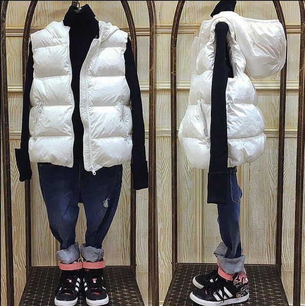 

brand mens vest jackets hoodies wearing warming mens jackets 2019 new mens casual fashion womens hoodies hip hop windbreak #xy19, Black;white