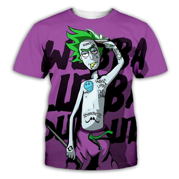 

2020 моды метанию роскошь mens конструктора тенниски тенниски тенниска личности стога и морти 3d печатных tshirt мужская одежда одежда tee ш, White;black