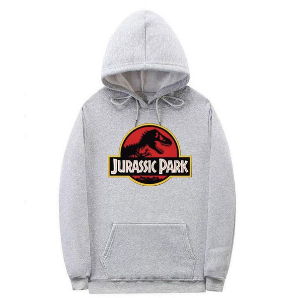

jurassic park mens autumn designer hoodies crew neck long sleeve solid color homme clothing floral print casual apparel, Black