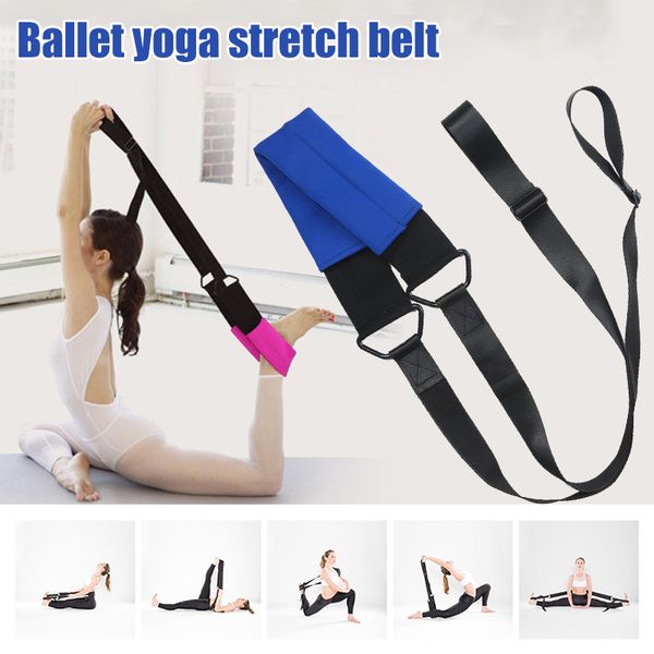 

women yoga pull band soft opening dance training tension stretching belt hb88