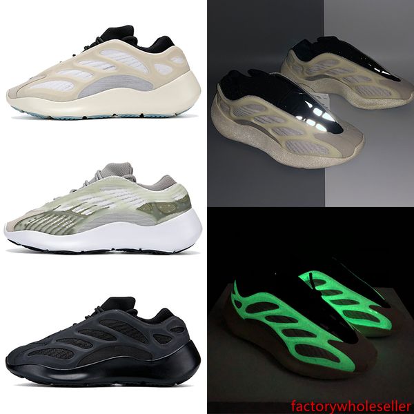 

with stock x mens running shoes kanye west 700 v3 alvah azael glow in the dark men women designer sneakers us 5-11