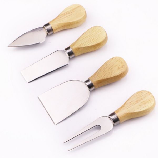 

cheese knives bard set oak bamboo wood handle cheese knife slicer kit kitchen cooking tools cheedse cutter useful accessories x