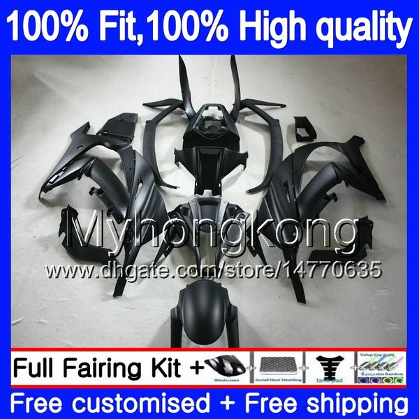 Injeção Para KAWASAKI ZX1000 ZX 10 R 2011 2012 2013 2014 2015 218MY.20 ZX 10R 1000cc ZX10R ZX10R 11 12 13 14 15 OEM Matte carenagens preto