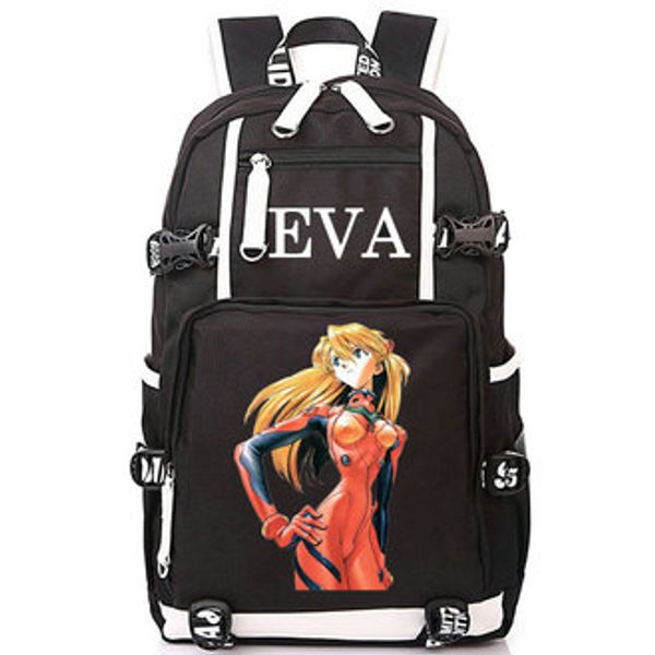 

asuka langley soryu backpack eva day pack cartoon school bag anime packsack laprucksack sport schoolbag outdoor daypack