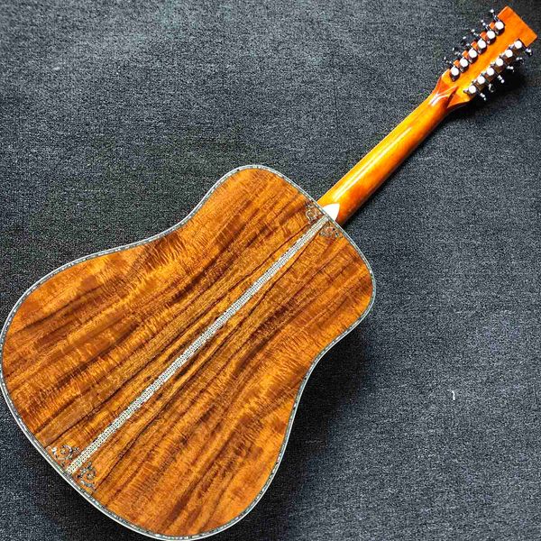

china factory guitar 12 strings acoustic guitar aaa solid spruce top