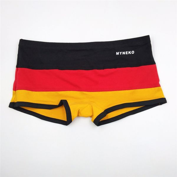 

women's panties boyshorts thickening cotton women hipster underwear striped stretch patch colors briefs -xl a19046, Black;pink