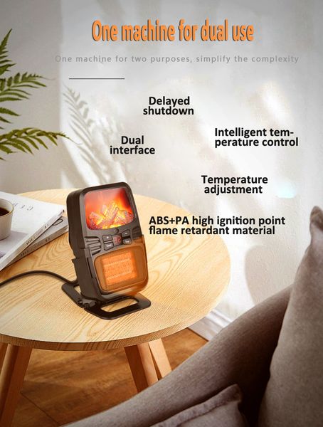 

dmwd 110v/220v mini deskelectric heater stove radiator remote control air warmer winter warm wind heating fan thermostat