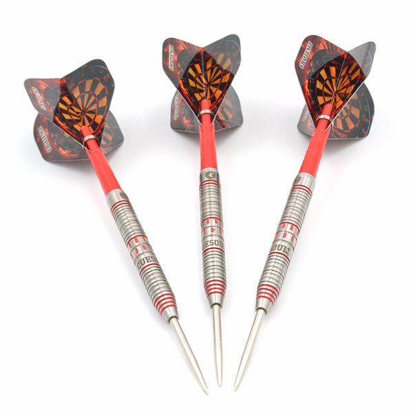 

cuesoul challenge 85% 22g/24g/26g steel tip tungsten dart set with red dart shaft