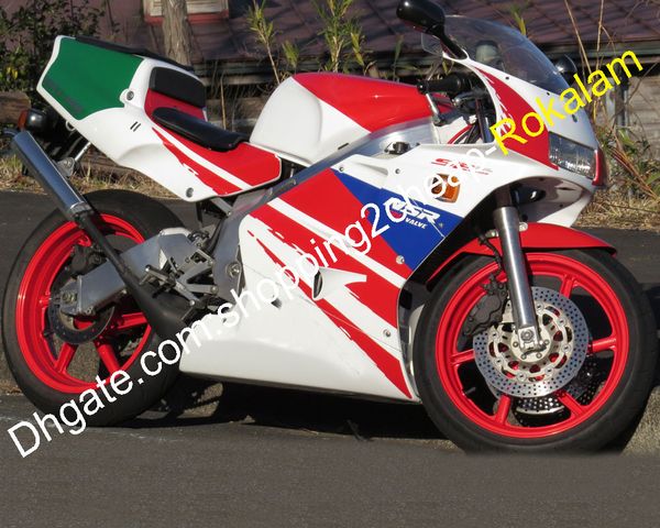 Para a Honda Shell NSR250R NSR 250 NSR250 R MC21 1990 1991 1993 Kit de justo de moto vermelho azul branco verde (moldagem por injeção)