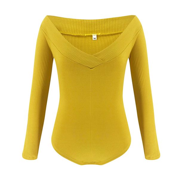 

women bodysuits v-neck slim autumn bodysuit long sleeve cocktail club party jumpsuit overalls for women, Black;white