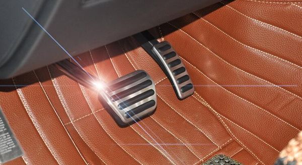

stainless steel car gas fuel brake pedal pads mats cover for discovery 5 lr5 2017+ accessories car styling