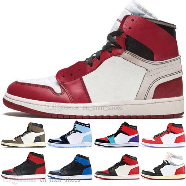 

wholesale 1 og travis scotts cactus jack obsidian unc spiderman mens basketball shoes 1s 3 banned bred toe men sports designer sneakers