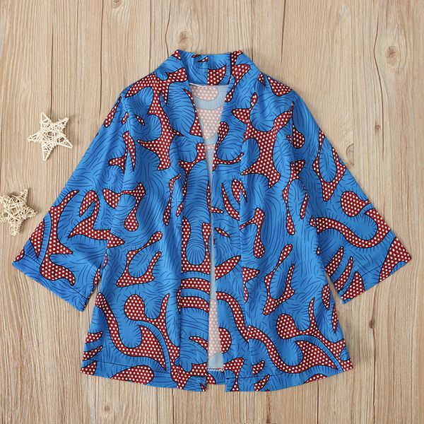 

baby girls clothes jackets and coats boho style pattern kids windbreaker jackets autumn, Blue;gray
