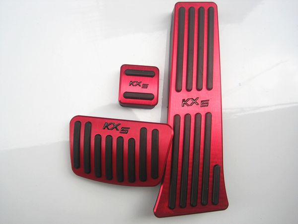 

sale for kia kx5 at needn't punched hole aluminum pedals fuel brake rest foot pedal car pedals fast 3pcs fast ship