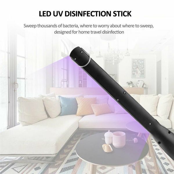 Stérilisation UV Lampe de désinfection par ultraviolets Lampes de stérilisation domestiques portables Lampe anti-acariens mobile à main Lampe de bureau intérieure