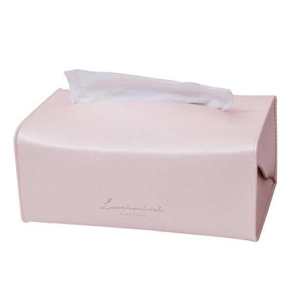 

home car desk standing reusable pu leather container tissue box napkin holder kitchen nordic style bathroom decoration soft