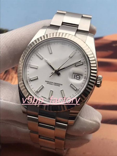 

new model watch126334 126333 datejust 40 mm black dial eta 2813 movement power reserve automatic mens watch watches, Slivery;brown