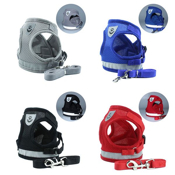 

Waistcoat Model Dog Harness Leash Set Breathable Mesh Strap Vest Collar Rope Pet Dog Supplies Drop Ship 360011