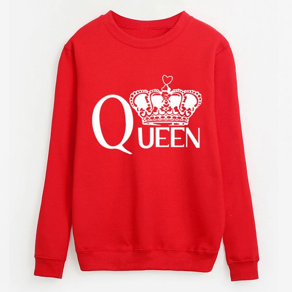 

осень зима harajuku бренд костюмы королевы напечатаны черно-белых пуловеры женской случайного флиса толстовки 2019 толстовки женской, Black